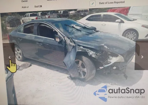 2013 Volvo S60 T5 из США, поврежденный, VIN YV1612FS3D1224949